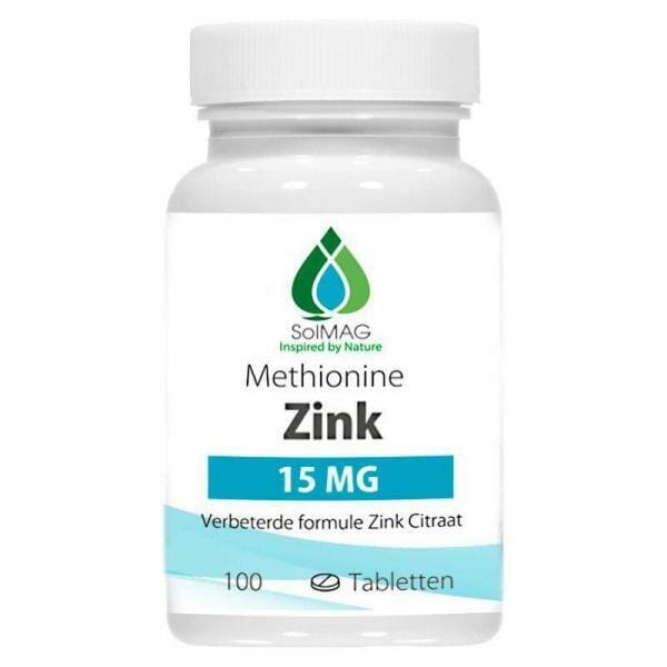 SoLMAG Zink 15 mg voedingssupplement.