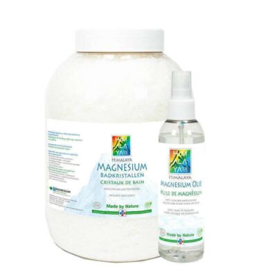 Himalaya 4 kg magnesium badkristallen en 200 ml olie combi pakket