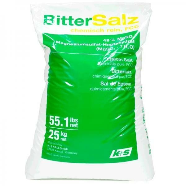 Epsom zout zak 25 kg (bitterzout)