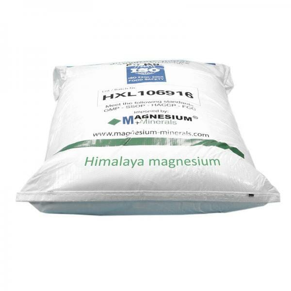 Himalaya 25 kg. magnesium badkristallen in stevige zak