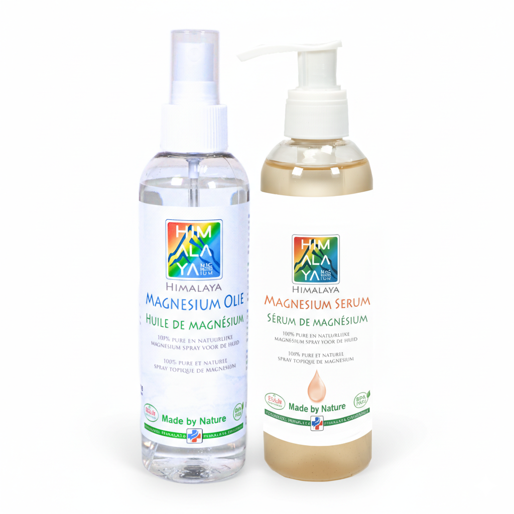 Voordeelset Himalaya Magnesium Olie Spray 200 ml + Himalaya Magnesium Serum 200 ml — Ontdek Wat het Beste Werkt voor Jouw Lichaam