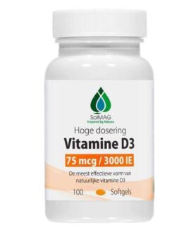 SoLMAG Vitamine D3 3000 IE - 75 mcg 100 softgels {{brizy_dc_image_alt imageSrc=